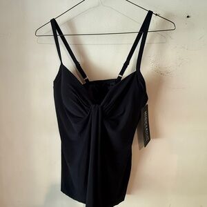 Miraclesuit Black Camisole Swim Top